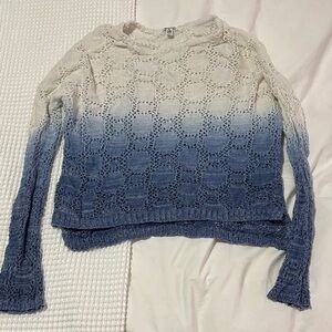 Ruum Cream and Blue Ombre Kids Sweater